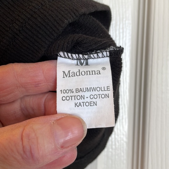 Madonna brand Black Cotton Cami - Picture 2 of 4